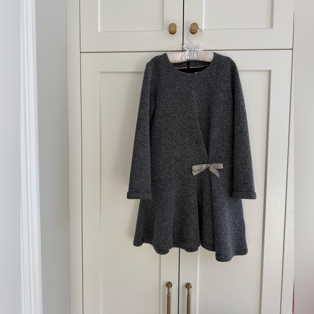 Jean Bourget Black and White Formal Kids Dress